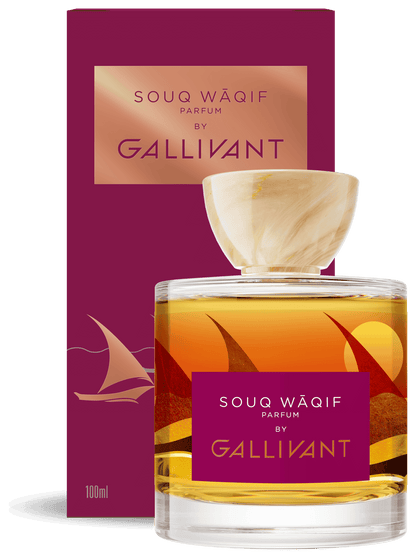 Souq Wāqif Oud Fragrance by Gallivant with box.